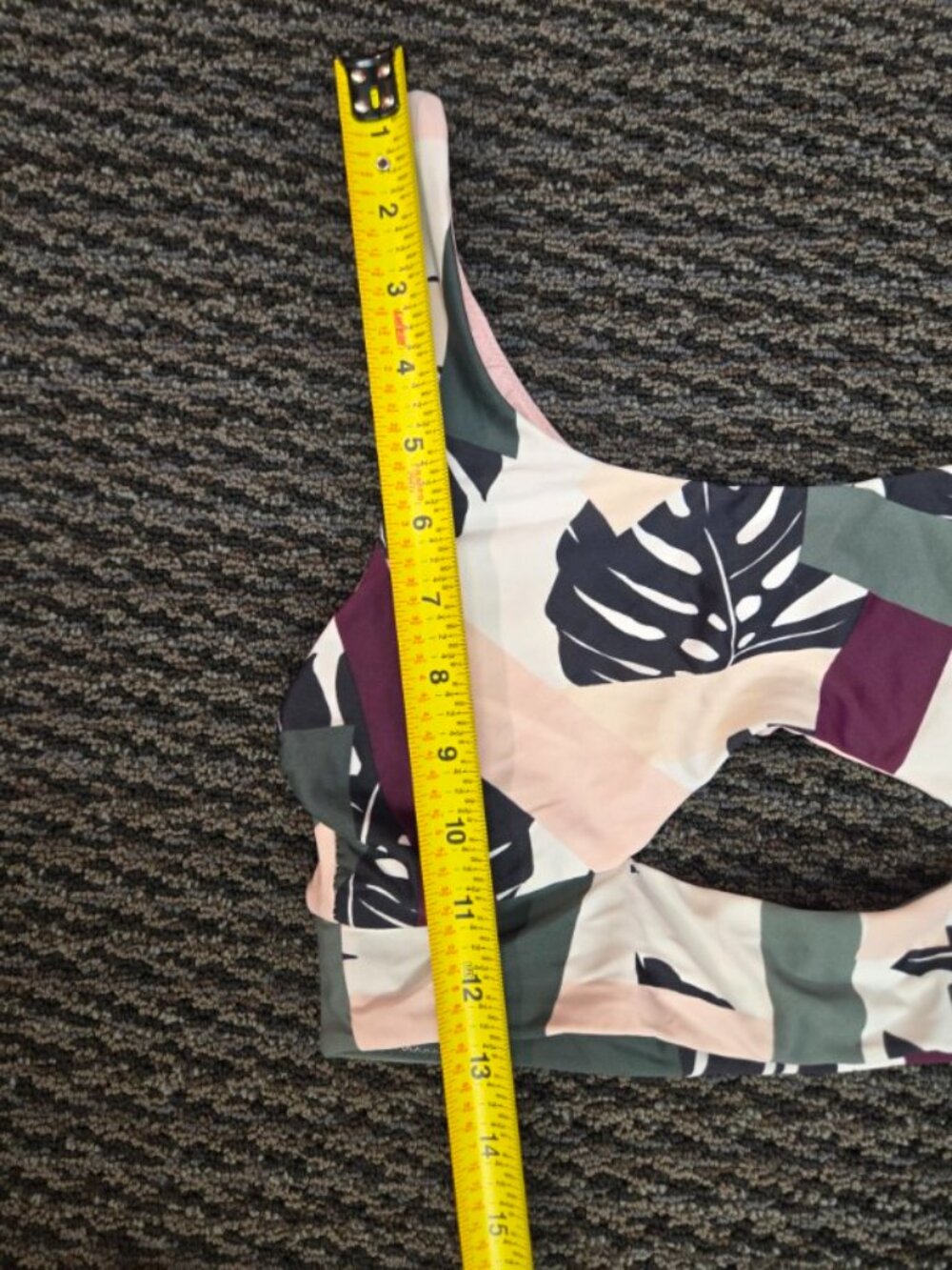 Athleta Reversible Bikini Swimsuit Set XS Pink Green 2 Piece Bathing Suit - Picture 5 of 6